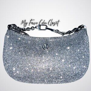 NEW Lululemon Glitter Graphite Silver City Essentials Nano Shoulder Bag